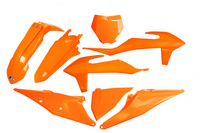 UFO komplet plastików KTM SX 125/150/250 '19-'22, SXF (SX-F) 250/350/450 '19-'22 kolor POMARAŃCZOWY (KT522E127)