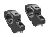 Podwyższenie kierownicy z offsetem 30 mm wysokości, tył 21 mm, kolor czarny do Moto Guzzi V 85 TT / Travel / Strada (2024-)