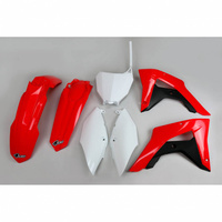 UFO Komplet plastików HONDA CRF 450RX '17-18 kolor OEM (CZERWONY/BIAŁY) (HO120E999)