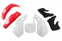 UFO Komplet plastików HONDA CR 125 '98-'99, CR 250 '97-'99 kolor OEM (CZERWONY/BIAŁY) (HO094E999)