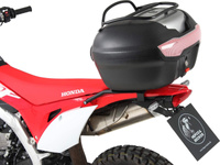 Topcase - Set Journey topcase 40 czarno-srebrny z bagażnikiem do motocykla Honda CRF 450 L (2018-2021)