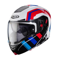 KASK SZCZĘKOWY CABERG FLIP-UP HORUS X ROAD BIAŁY/CZARNY/CZERWONY/NIEBIESKI