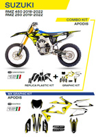 UFO Komplet plastików plus komplet naklejek (oklein) SUZUKI RMZ 250 '19-'22
