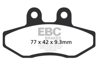 Klocki hamulcowe EBC SFAC393 skuterowe karbonowe (kpl. na 1 tarcze)