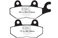 Klocki hamulcowe EBC FA215HH wzmacniane (kpl. na 1 tarcze) OUTLET