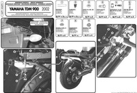 KAPPA STELAŻ KUFRA CENTRALNEGO YAMAHA TDM 900 (02-14) ( BEZ PŁYTY ) - K3470