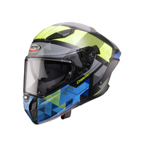 Kask integralny CABERG model DRiFT EVO II -malowanie 2026  -PRYZMAT R3 matowy/Żółty fluo/Niebieski