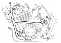 Hepco&Becker 600 Fazer (1998-2004) Gmol silnika - 501413 00 01