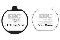Klocki hamulcowe EBC FA073 (kpl. na 1 tarcze)