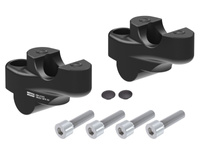 Podwyższenie kierownicy Offset do motocykla Honda CBF 600 S/N (2008-2013), 30 mm w górę, 21 mm w tył - czarne