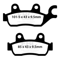 Klocki hamulcowe EBC FA744V V-PAD (kpl. na 1 tarcze)