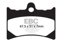 Klocki hamulcowe EBC FA126HH wzmacniane (kpl. na 1 tarcze)