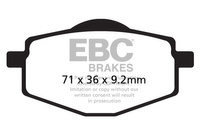 Klocki hamulcowe EBC SFA101 skuterowe (kpl. na 1 tarcze)