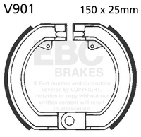 Szczęki hamulcowe EBC V901 (1 kpl.)