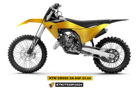 UFO KOMPLET PLASTIKÓW (FULL KIT) Z OSŁONAMI TELESKOPÓW (AMORTYZATORÓW) KTM SX 125 / 250 / 300 TBI '23-'24, SX-F 250 / 350 / 450 '23-'24 KOLOR ZŁOTY - WYPRZEDAŻ