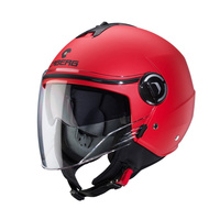 KASK OTWARTY CABERG JET Z BLENDĄ RIVIERA V4X CZERWONY MAT