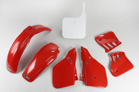 UFO komplet plastików HONDA CR 125 '87-88, kolor OEM '88 (CZERWONY/BIAŁY)