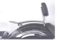 Hepco&Becker  125/250 Drag Star (2000-) solorack with backrest - 611413 00 02