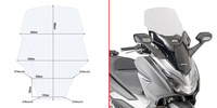 GIVI szyba przezroczysta 58 x 44,5 cm (H x W) - HONDA Forza 125-300 (19) - D1166ST