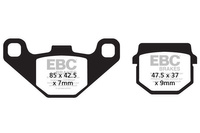Klocki hamulcowe EBC SFAC083 skuterowe karbonowe (kpl. na 1 tarcze)