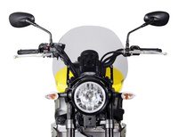 Szyba motocyklowa MRA YAMAHA XSR 700, RM11 / RM12, -, forma NT, czarna