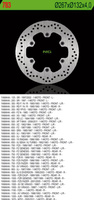 NG TARCZA HAMULCOWA PRZÓD/TYŁ YAMAHA XJ 600/900, XJR1300, MT01, XV 750/1100 (267X132X4)