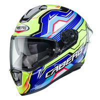 Kask integralny z blendą Caberg model DRIFT EVO - CZARNY/NIEBIESKI/ŻÓŁTY FLUO