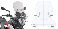 GIVI SZYBA REGULOWANA 'AIRFLOW' - KTM 390 / 790 / 890 ADVENTURE (19 >20) - AF7711