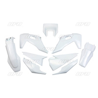 UFO KOMPLET PLASTIKÓW HUSQVARNATE 150 / 250 / 300 '20-'23, FE 250 / 350 / 450 / 501 '20-'23 Z OSŁONĄ LAMPY KOLOR BIAŁY (HU623E041)
