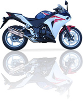 Tłumik IXIL HONDA CBR 250 R 11-14, typ SOVE (waga 3000 g, długość 423 mm, materiał Inox AISI304, kol