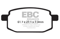 Klocki hamulcowe EBC SFA169 skuterowe (kpl. na 1 tarcze)