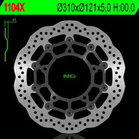 NG TARCZA HAMULCOWA PRZÓD SUZUKI B-KING '07-13, GSF650/1250 '07-16, GSXF650/1250 '10-18, GSXR1300 '08-18,(310x121x5MM) (5X10,5MM) WAVE PŁYWAJĄCA