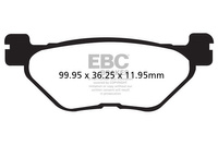 Klocki hamulcowe EBC SFA319 skuterowe (kpl. na 1 tarcze)