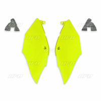 UFO BOCZKI TYLNE HONDA CRF 250R-RX, CRF 450R-RX 18-19 KOLOR ŻÓŁTY FLUO - WYPRZEDAŻ