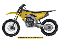 UFO KOMPLET PLASTIKÓW (FULL KIT) Z OSŁONAMI TELESKOPÓW (AMORTYZATORÓW) YAMAHA YZF 250 '24-'25, YZF 450 '23-'25 KOLOR ZŁOTY - WYPRZEDAŻ