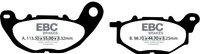 Klocki hamulcowe EBC SFAC705 skuterowe karbonowe (kpl. na 1 tarcze)