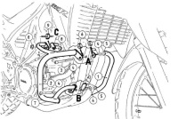 Hepco&Becker 660 R/X (2004-2016) Gmol silnika - 502404 00 01