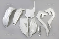 UFO KOMPLET PLASTIKÓW KAWASAKI KXF 250 '21-24, KXF 450 '19-23 KOLOR BIAŁY (KA227E047)