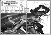 KAPPA STELAŻ KUFRA CENTRALNEGO KAWASAKI VERSYS 650 (06-09) ( BEZ PŁYTY ) - KZ447