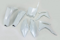 UFO Komplet plastików HONDA CRF 450 '13-'16, CRF 250R '14-'17 kolor BIAŁY(HO116E041)