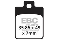 Klocki hamulcowe EBC SFAC260 skuterowe karbonowe (kpl. na 1 tarcze)