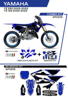 UFO Komplet plastików plus komplet naklejek (oklein) YAMAHA YZ 125/250 '22