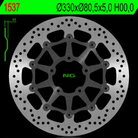 NG TARCZA HAMULCOWA PRZÓD KAWASAKI ZX 10R 16-18 (330X80,5X5) (5X10,5MM)