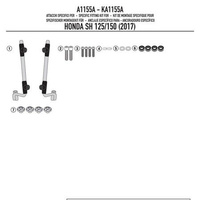 KAPPA MOCOWANIE SZYBY 1117AK HONDA SH 125i-150i (17-19) - A1155AK