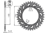 SUNSTAR ZĘBATKA TYLNA 236 40 / 245 40 HONDA NX 650 95-01, YAMAHA XJ 6 09-15, YAMAHA WR 250R '08-'10, APRILIA RX SIX DAYS 125 '90 (JTR245/2.40) (JTR245/3.40) (ŁAŃC. 520) (24540JT)