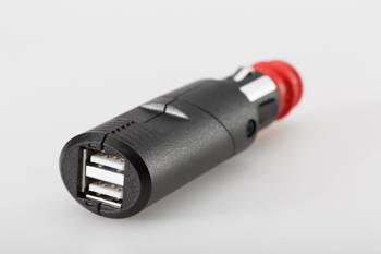 Ładowarka 12V gniazdo zapalniczki ADAPTER DIN podwójne złącze USB SW-MOTECH - EMA.00.107.12200